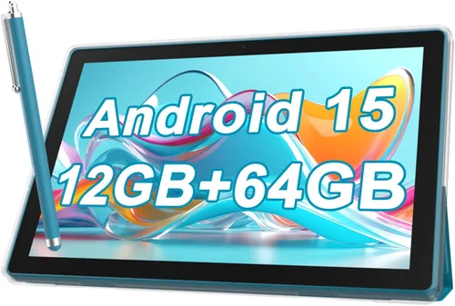 Vista 8 de ATOZEE Tableta Android de 10 Pulgadas con Estuche Protector para Tabletas y Lápiz Táctil Android 15 Tablets 5G WiFi-6 Pantalla IPS Full HD de 1280 *