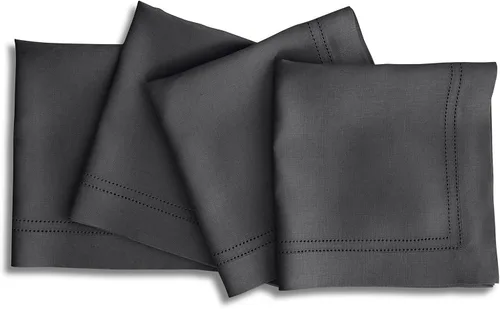 Vista 10 de Solino Home Juego de 4 servilletas de lino color marfil de lino 100 % puro con doble vainica de 20 x 20 pulgadas para verano, hechas a mano