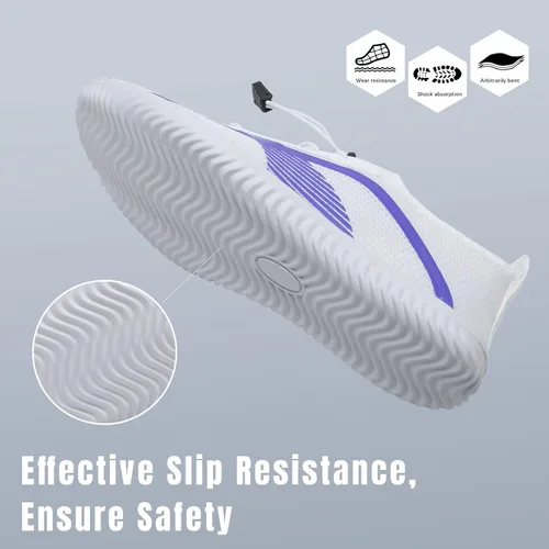 Vista 4 de Tenis impermeables para hombres y mujeres, descalzo, calcetín acuático de secado rápido para usar al aire libre, calzado deportivo para kayak