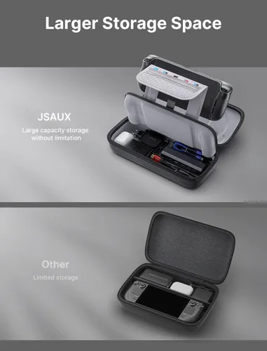 Vista 4 de JSAUX Funda de transporte compatible con cubierta de vapor, funda rígida protectora para transporte con cargador integrado y estación