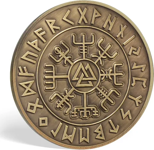 Vista 2 de AtSKnSK Moneda vikinga (magia de Odín)