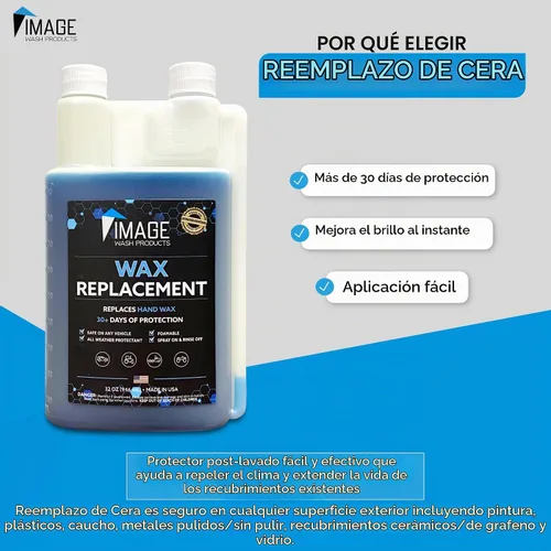 Vista 2 de Image Wash Products Cera de Reemplazo (Espumable) - Protector para Camiones/RVs/Autos/Barcos/Remolques/Equipo. (32 Fl Oz (Paquete de 1))