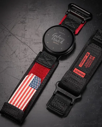 Vista 2 de Correa de reloj de liberación rápida para Samsung Galaxy Watch 7/6/5/5 Pro/4/3/Gear S3/S2/Active 2, correa de nailon para Amazfit GTS 4/4