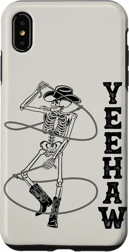 Vista 11 de Western Cowboy Skeleton Yeehaw Rodeo Southern Country Music Case for iPhone 17
