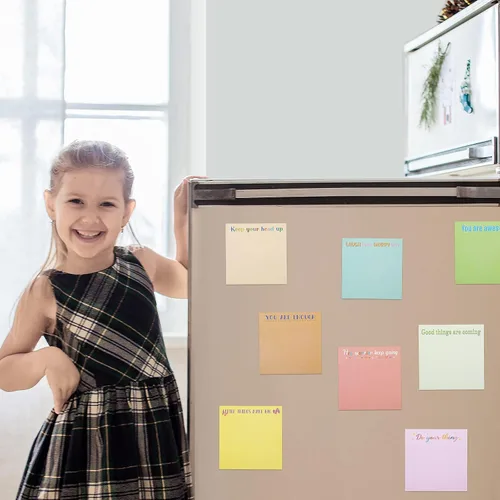 Vista 7 de Zonon 36 notas adhesivas inspiradoras de 3 x 3 pulgadas, divertidos bloc de notas motivacionales, regalos de regreso a clases, para profesores