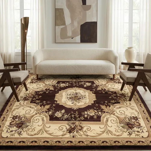 Vista 24 de Unique Loom Versailles Collection - Alfombra tradicional clásica con motivo floral, colección Versailles