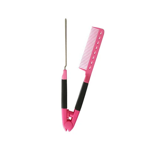 Vista 6 de Peine para enderezar el cabello para el hogar, peine para alisar el cabello, peine rápido para las mujeres