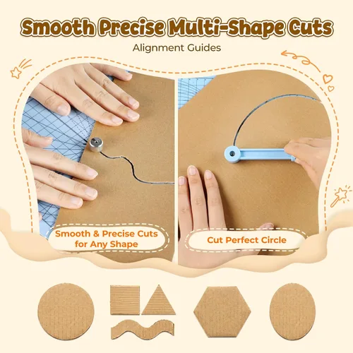 Vista 5 de HTVRONT Cardboard Cutter for Kids, Kid-Safe Cardboard Cutter Electric
