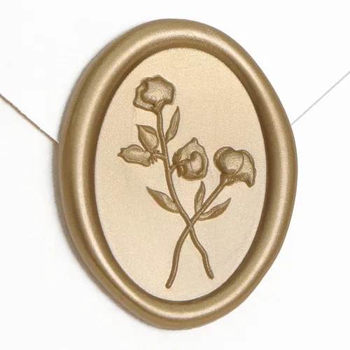 Vista 11 de UNIQOOO Adhesivos de Sello de Cera - (3 Diseños en 1 Paquete) Adhesivos de Sello para Sobre de Invitación de Boda, 60 Piezas Adhesivos