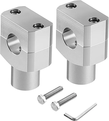 Vista 9 de KEMIMOTO Elevadores de manillar de motocicleta de 1 pulgada, elevadores de motocicleta de aleación de aluminio, altura de elevación de 1.5 pulgadas