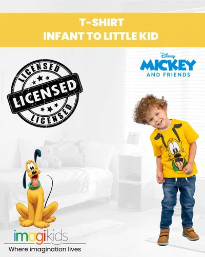 Vista 2 de Disney Mickey Mouse Donald Duck Pluto Goofy - Camiseta de bebé a niño grande