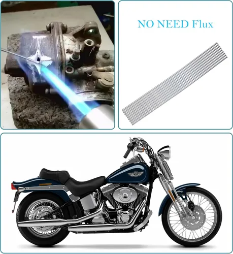 Vista 3 de Varilla de soldadura de aluminio de 30 varillas SIN NECESIDAD Flux 1/13, reparación de aluminio, solución simple de aluminio para soldadura fuerte