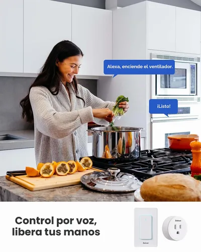 Vista 3 de Zoiinet Interruptor de enchufe inteligente, interruptor de tiempo para tomacorriente WiFi de 2.4G, compatible con Alexa, Google Home, Smart Life