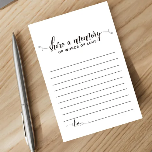 Vista 5 de Tarjetas de memoria, decoraciones de celebración de la vida, libro de visitas funerarias, libro de invitados conmemorativo para bodas, duchas
