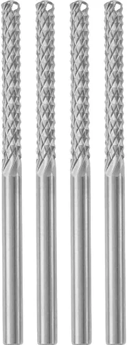 Vista 2 de Roto Zip TC4 - Brocas de carburo para cortar baldosas de 1/8 pulgadas, paquete de 4, color plateado