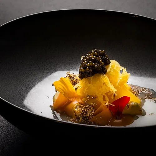 Vista 2 de Caviar Star Lujoso caviar de esturión siberiano MALOSSOL – Huevas Baerii Acipenser prémium cultivadas de forma sostenible – Delicia gourmet