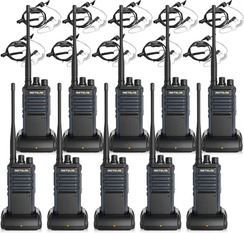 Vista 10 de Retevis RT86S Walkie Talkie profesional de largo alcance, para logística