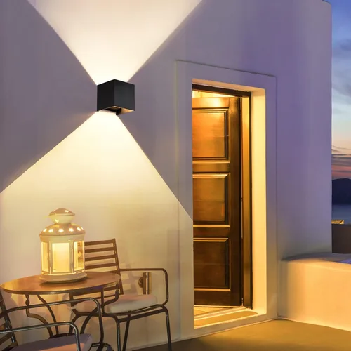 Vista 8 de 2 piezas de luces de pared G9 para exterior/interior, apliques de pared con luces hacia arriba y abajo, IP65 impermeables, iluminación moderna