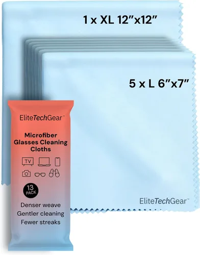Vista 12 de Elite Tech Gear Kit de Cuidado Óptico, de Pantalla y Lentes - Aerosol de 3 Piezas (2x4oz+1oz) con 2 Paños de Microfibra - Solución para Anteojos Sin