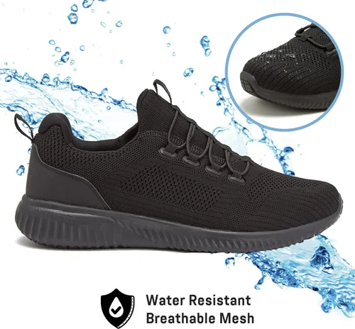Vista 2 de Avia Anchor SR - Zapatos de malla antideslizantes resistentes al agua para hombre, para restaurante, trabajo y seguridad para hombre, mediano