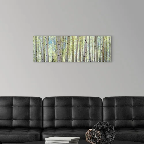 Vista 3 de Lienzo decorativo para pared, diseño de árbol