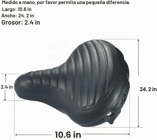 Vista 2 de UPANBIKE Sillín de bicicleta súper suave y cómodo amortiguador de suspensión de asiento de bicicleta ampliado Negro