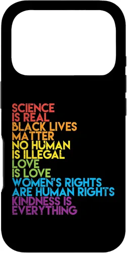 Vista 30 de Science is Real Black Lives Matter Rainbow LGBT Pride Gift Case for iPhone 17