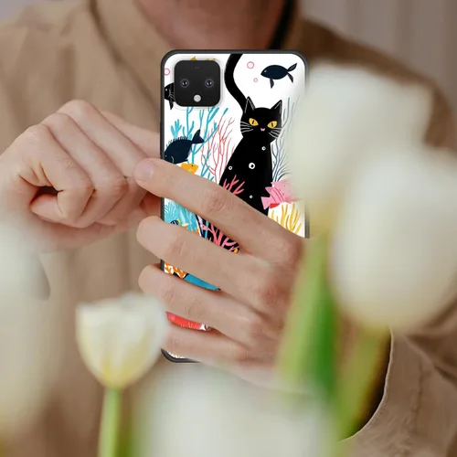Vista 399 de Funda delgada para Google Pixel 4 XL, funda delgada de silicona de TPU suave a prueba de golpes para Google Pixel 4 XL, astronauta Galaxy