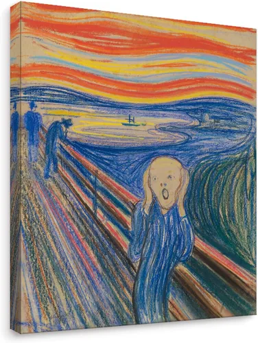 Vista 15 de Niwo ART - Montañas y mar, serie de pinturas más famosas del mundo, lienzo de pared para decoración del hogar, envoltura de galería, estirado