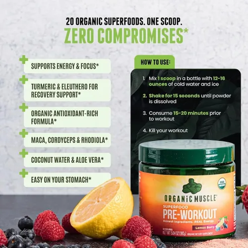 Vista 2 de Organic Preworkout 5,64 oz, No Model, 1