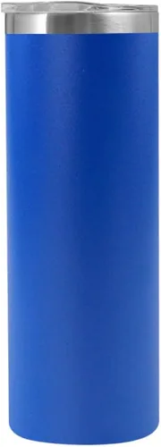 Vista 8 de Muka Vaso delgado de acero inoxidable de 20 onzas, vaso recto con recubrimiento en polvo, color negro 20 oz capacity, Slim profile, Double wall