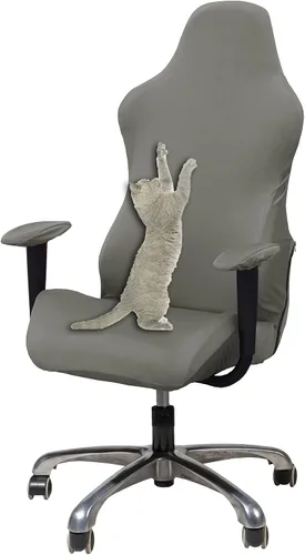 Vista 10 de WOMACO Funda Elástica para Silla Gaming, Funda de Asiento Extensible para Silla de Computadora de Cuero Reclinable Racing con Volantes, Protector