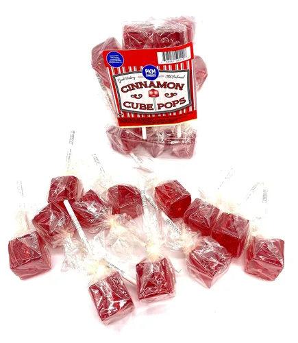 Vista 6 de PKM Candies - Paquete de 12 chupones cuadrados cuadrados de moda antigua: paquete de ventosas con sabor envuelto individualmente por Espeez - Party