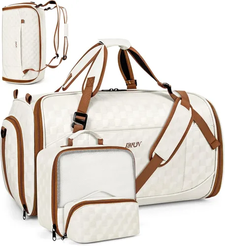 Vista 16 de Bolsa de ropa convertible para viajes, mochila 4 en 1 para mujeres y A-Negro