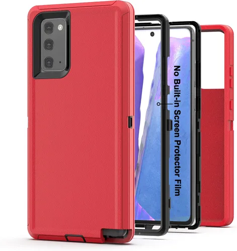 Vista 8 de Funda para Samsung Galaxy Note 20, resistente protección contra caídas, cuerpo completo, a prueba de golpes y polvo [3 en 1], grado militar