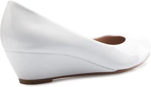 Vista 4 de Olivia K - Zapatos de plataforma baja para mujer, punta redonda, con brillos
