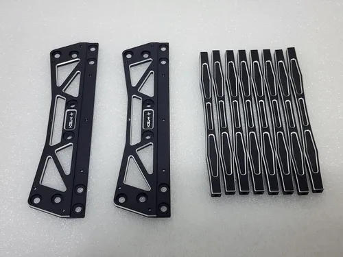Vista 2 de H-TECH RC 1/10 CNC Kit de elevación de aluminio y enlace para CEN Racing Ford F250 Camión (negro)