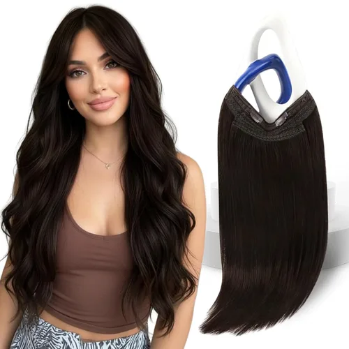 Vista 37 de Sunny - Extensiones de cabello humano real, con cable/hilo y clips ajustables, aplicación invisible, 2.82 onzas, 12 pulgadas, color rubio cenizo