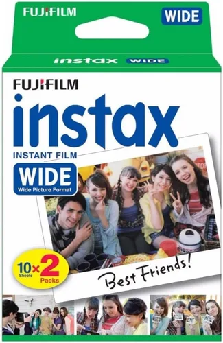 Vista 2 de Fujifilm Película ancha Instax para cámara e impresora Fuji Instax Wide (2 unidades)