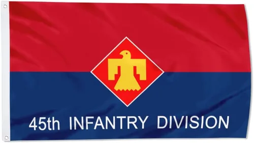 Vista 5 de Fyon Bandera militar de la 34ª división de infantería del ejército de 3 x 5 pies con 2 ojales de latón