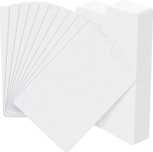 Vista 7 de Henoyso 15 separadores de cómics con pestaña con pestañas, separador de tarjetas blanco esmerilado, separadores de plástico para cajas
