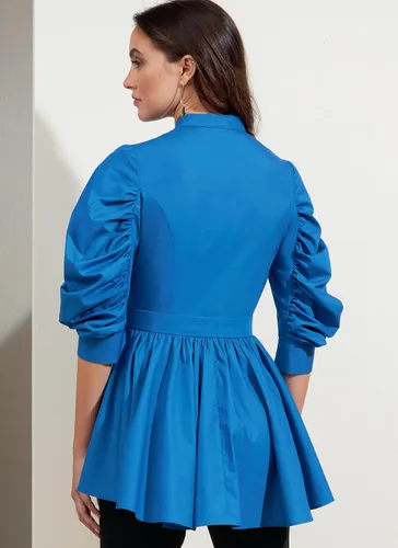 Vista 5 de Vogue Misses' Peplum Tops - Kit de patrón de costura, código V1875, tallas 8-10-12-14-16, multicolor