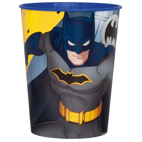 Vista 4 de Batman - Platos redondos de 9 pulgadas (paquete de 8), platos de papel multicolor para cumpleaños y fiestas de niños