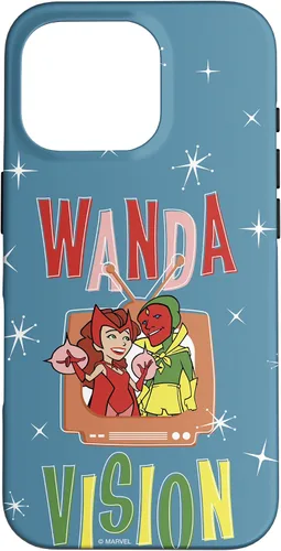 Vista 20 de Marvel WandaVision Wanda & Vision Retro TV Artwork - Carcasa para iPhone 17