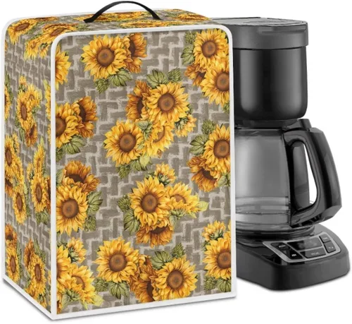 Vista 36 de DISNIMO Cubierta antipolvo para cafetera de mariposa azul, fundas para máquina de hacer café de cocina con mango superior, cubierta