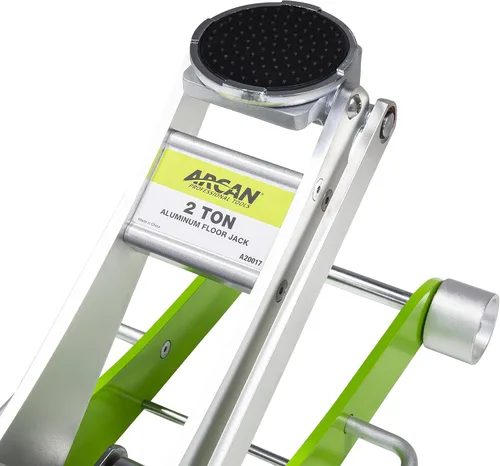 Vista 4 de Arcan ALJ2T gato hidráulico de piso de aluminio, capacidad de 2 toneladas
