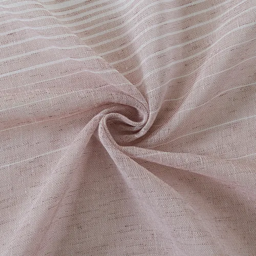 Vista 6 de Dainty Home Linea - Par de paneles de cortinas traslúcidas con textura de lino con textura 3D, estilo bohemio 3D para dormitorio, 2 paneles
