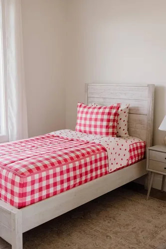 Vista 18 de Beddy's Juego de ropa de cama todo en uno con cremallera para niños, diseño Beige