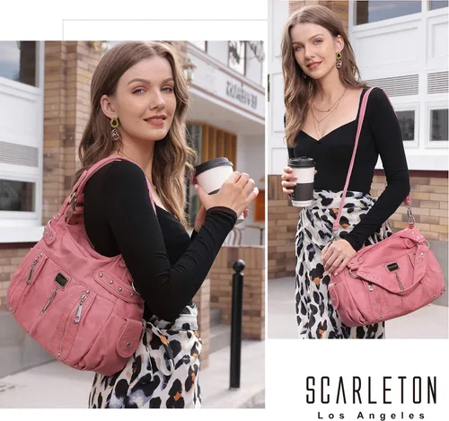 Vista 33 de Scarleton: Bolso de mano para mujer, monederos para mujer, bolsos de hombro para mujer, H1292