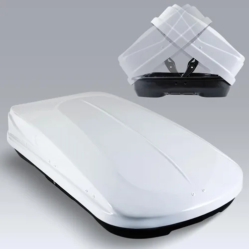 Vista 19 de Caja de carga para techo de 13 pies cúbicos para automóvil, almacenamiento de equipaje de viaje